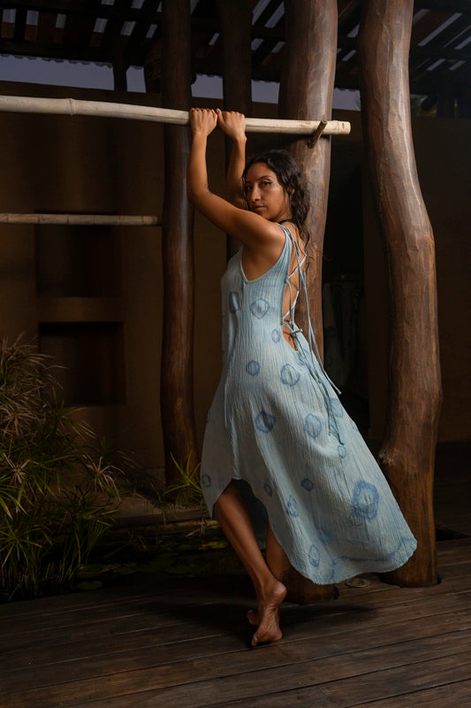 Vestido Amara Tie Dye Azul