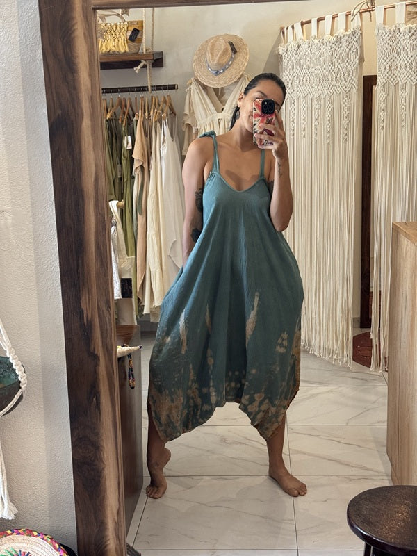 Jumpsuit Antonia Tie Dye Verde