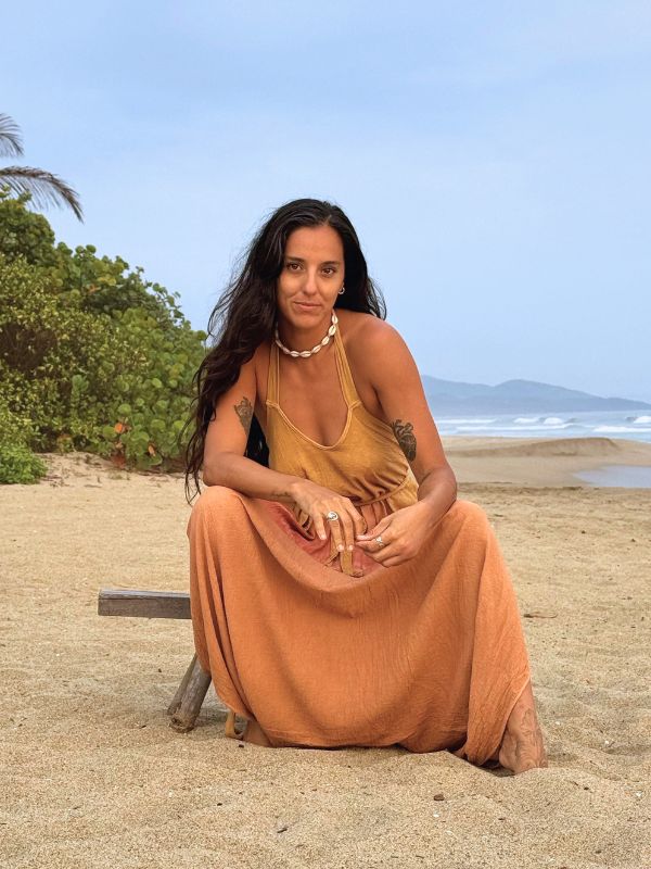 Jumpsuit Antonia Centro Degradado Coral Naranja