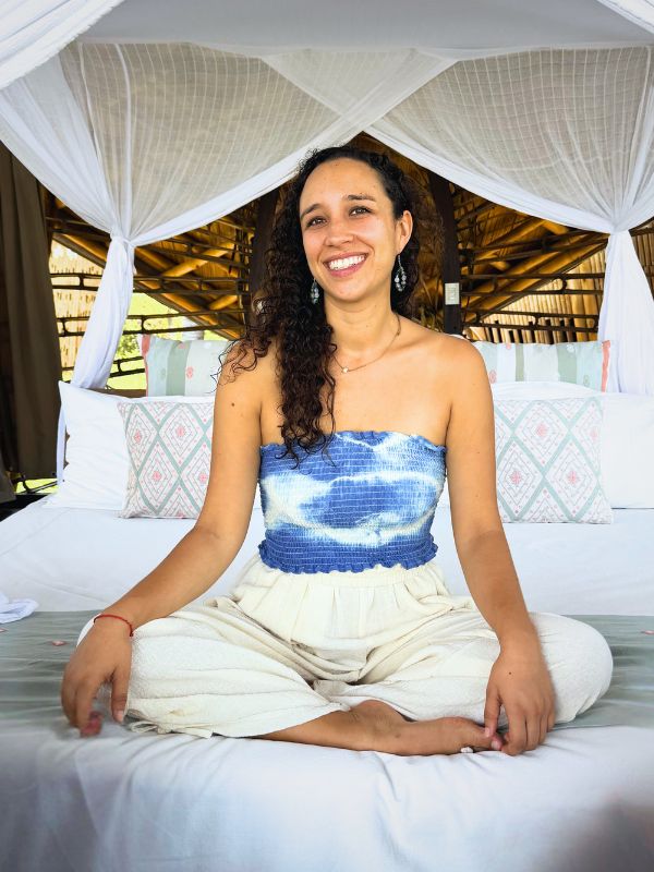 Top Lena Tie Dye Nubes Azul Marino