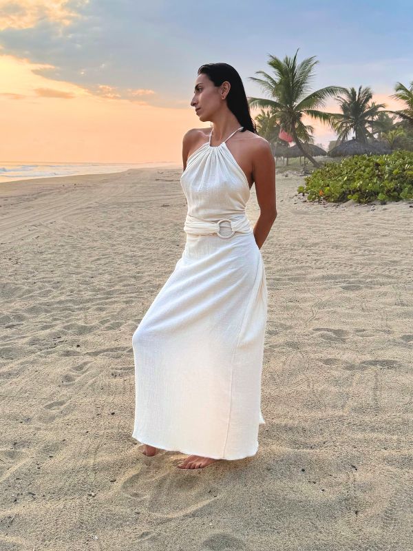 Vestido Regina Natural